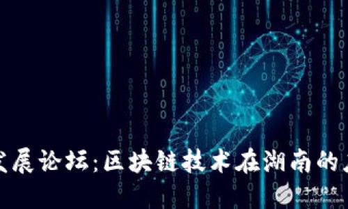 湖南省区块链发展论坛:区块链技术在湖南的应用与发展探讨