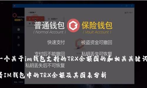 这里是一个关于im钱包支持的TRX余额图的和相关关键词的示例：

如何查看IM钱包中的TRX余额及其图表分析