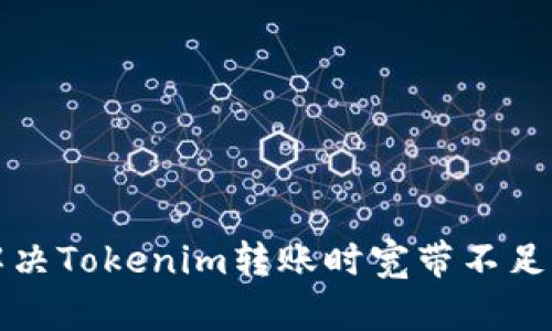 如何解决Tokenim转账时宽带不足的问题