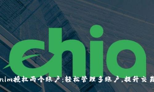 tokenim授权两个账户：轻松管理多账户，提升交易安全