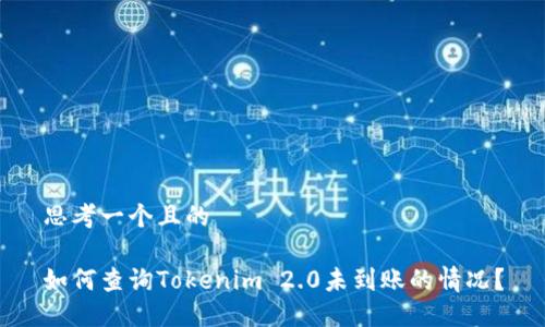 思考一个且的

如何查询Tokenim 2.0未到账的情况？